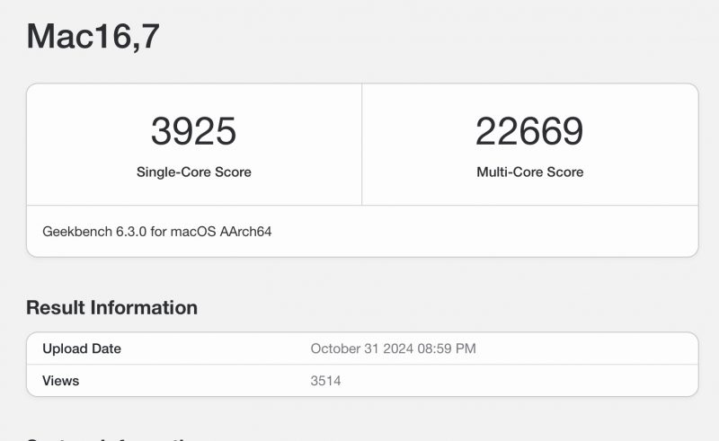 M4 Pro首个Geekbench 6跑分曝光：单核接近4000，多核22669-个人笔记
