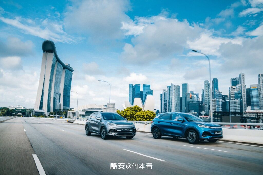 比亚迪荣登新加坡2024年最畅销汽车品牌，销量大增337%-个人笔记