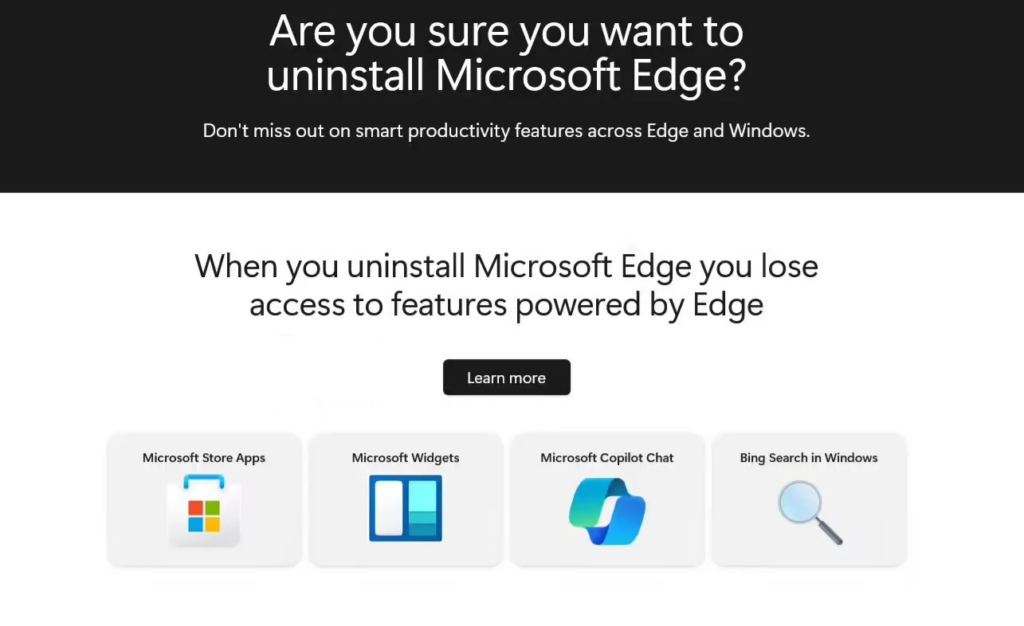 微软发布“如何卸载 Edge”指南，实为宣传其功能-个人笔记