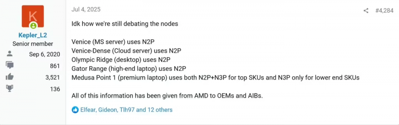 AMD Zen 6 处理器曝光：主力型号采用台积电 N2P 工艺，移动端 APU 将搭配 N3P 制程-个人笔记
